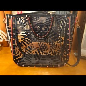 Tory Burch clear beach / tote bag